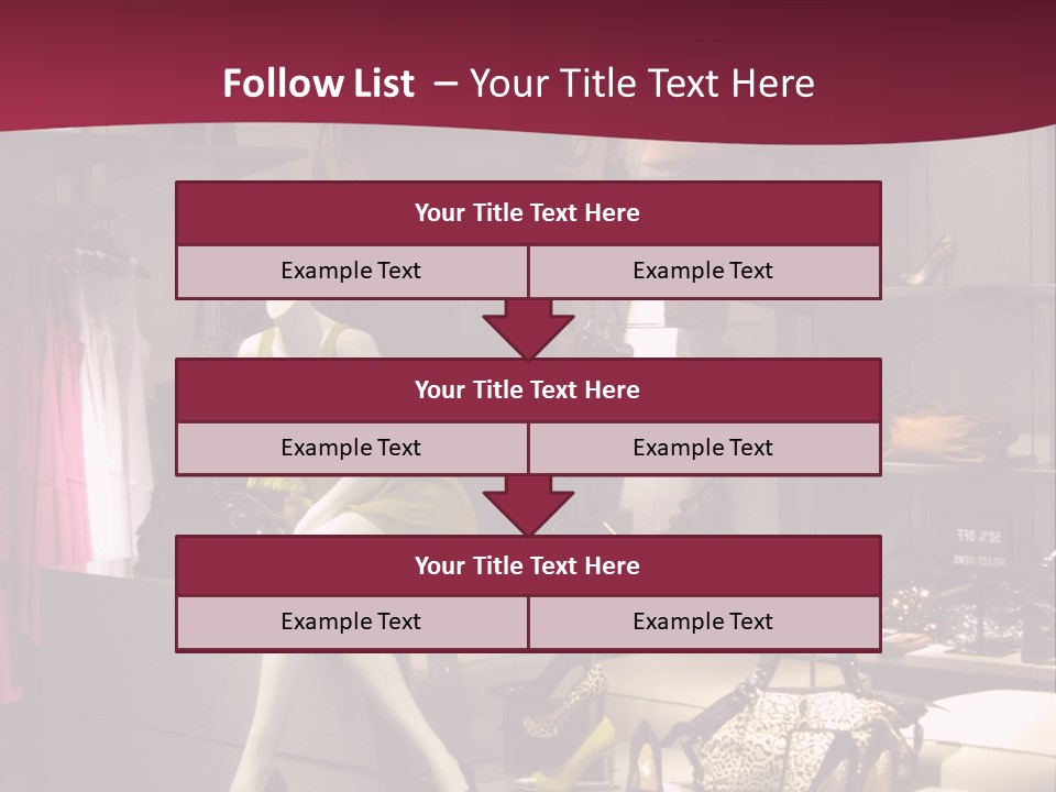 Clothing Manequins Store PowerPoint Template