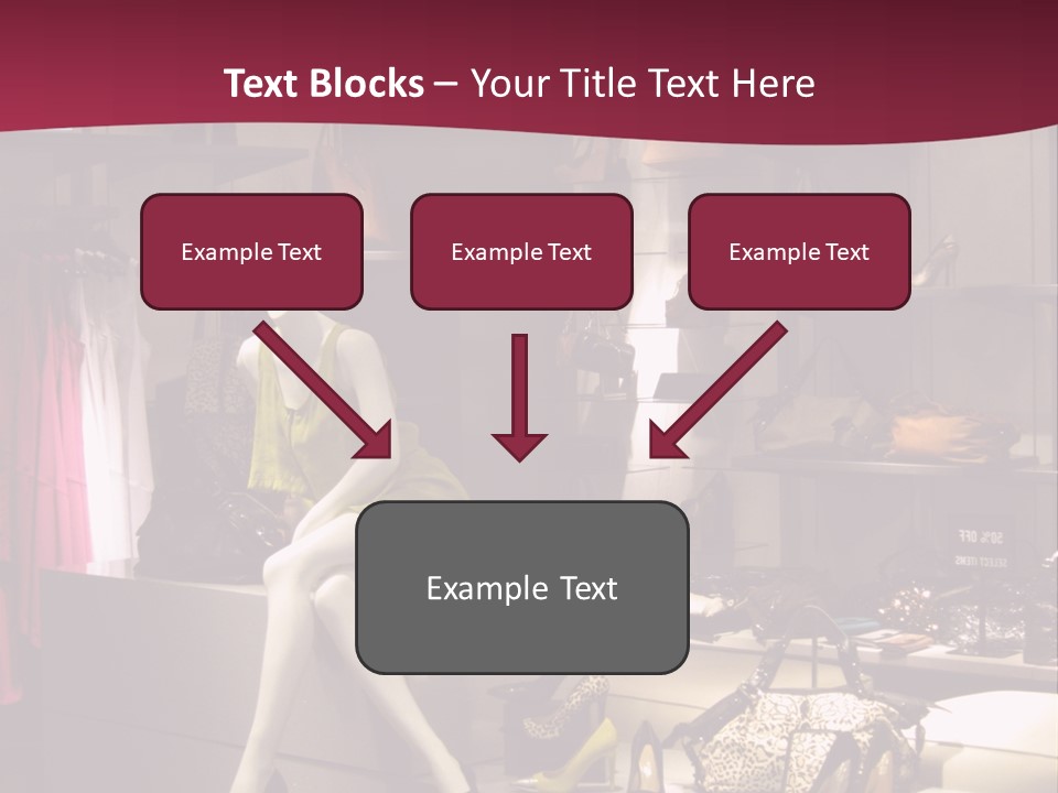 Clothing Manequins Store PowerPoint Template