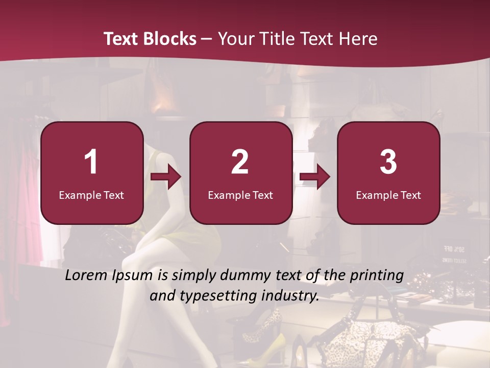 Clothing Manequins Store PowerPoint Template
