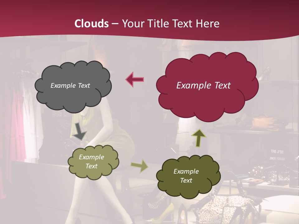 Clothing Manequins Store PowerPoint Template