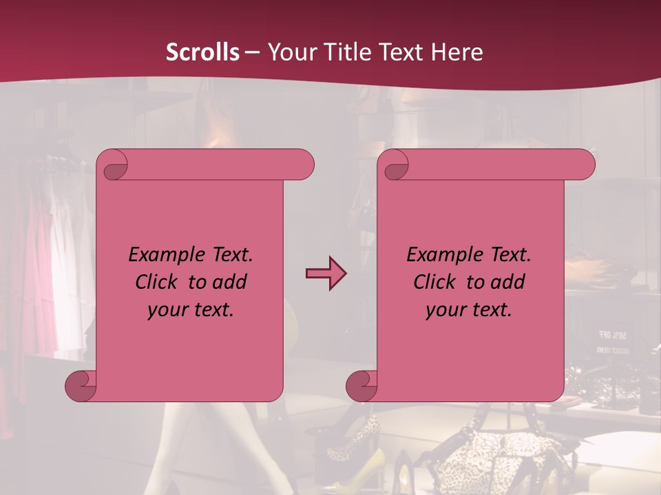 Clothing Manequins Store PowerPoint Template