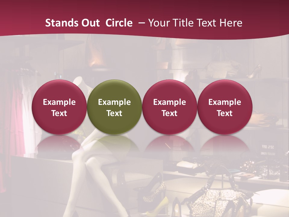 Clothing Manequins Store PowerPoint Template