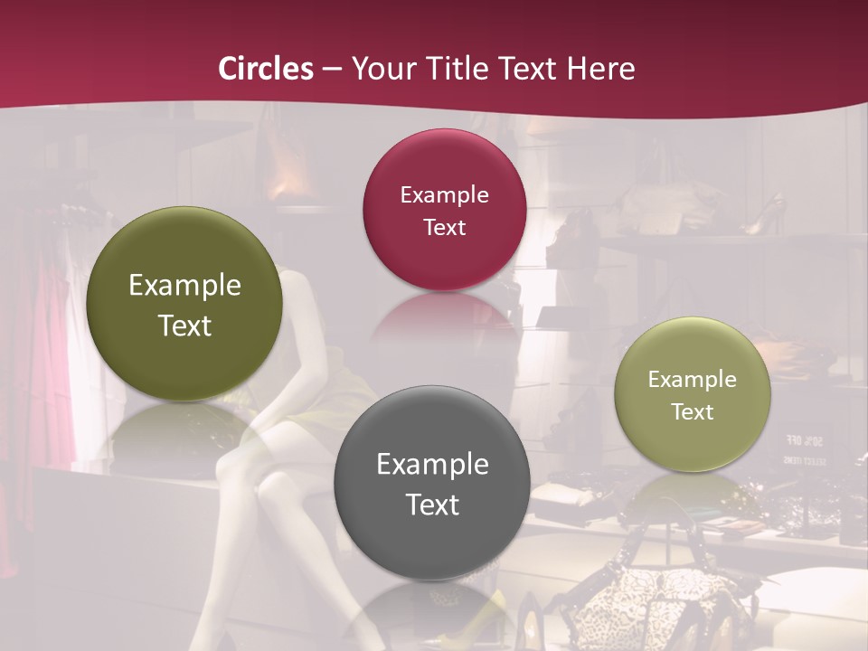 Clothing Manequins Store PowerPoint Template