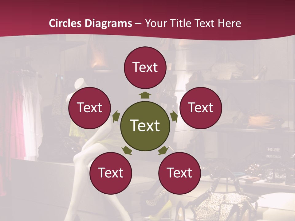 Clothing Manequins Store PowerPoint Template