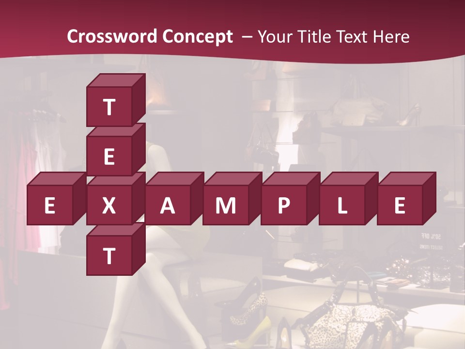 Clothing Manequins Store PowerPoint Template