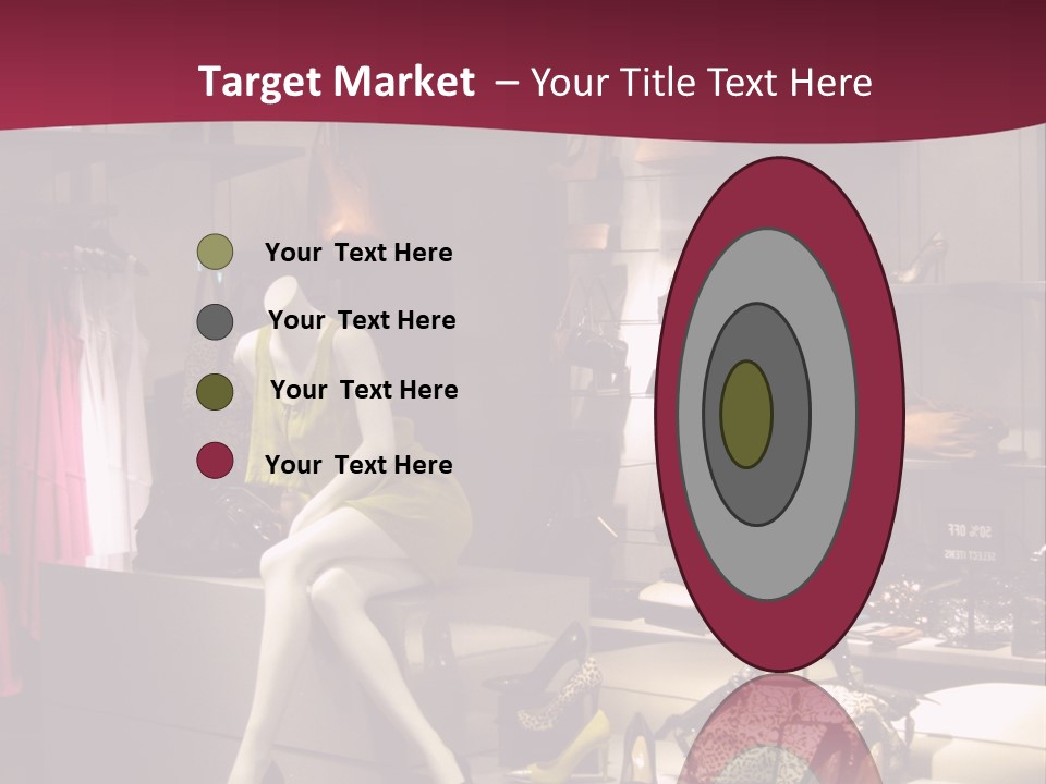 Clothing Manequins Store PowerPoint Template