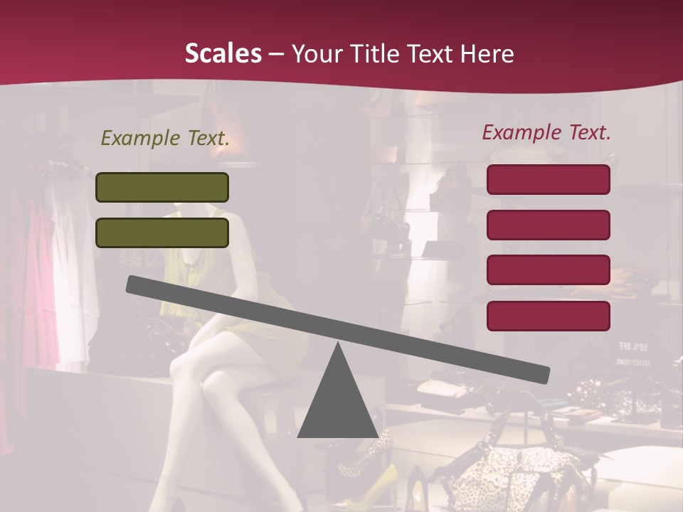 Clothing Manequins Store PowerPoint Template