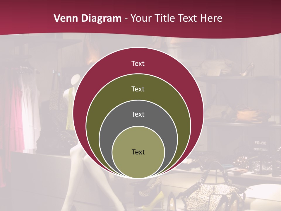 Clothing Manequins Store PowerPoint Template