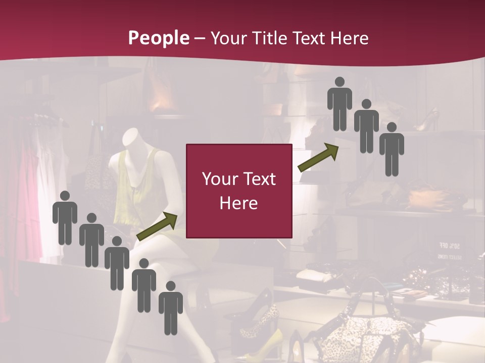 Clothing Manequins Store PowerPoint Template