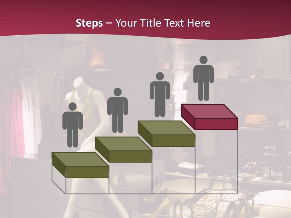 Clothing Manequins Store PowerPoint Template