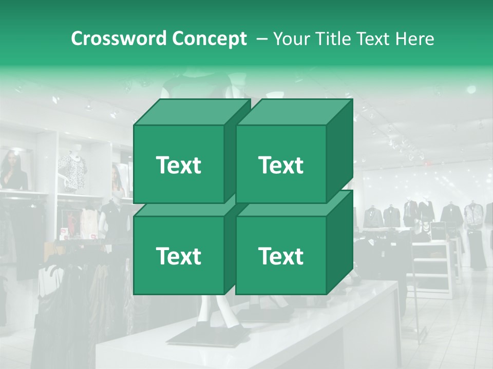 Economy Mannequin Fashion PowerPoint Template