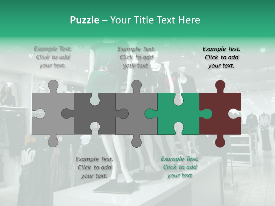 Economy Mannequin Fashion PowerPoint Template