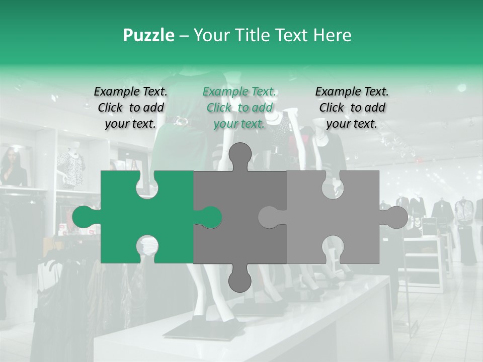 Economy Mannequin Fashion PowerPoint Template