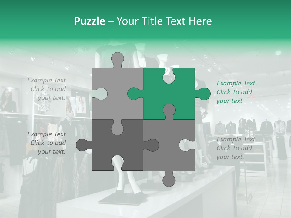 Economy Mannequin Fashion PowerPoint Template