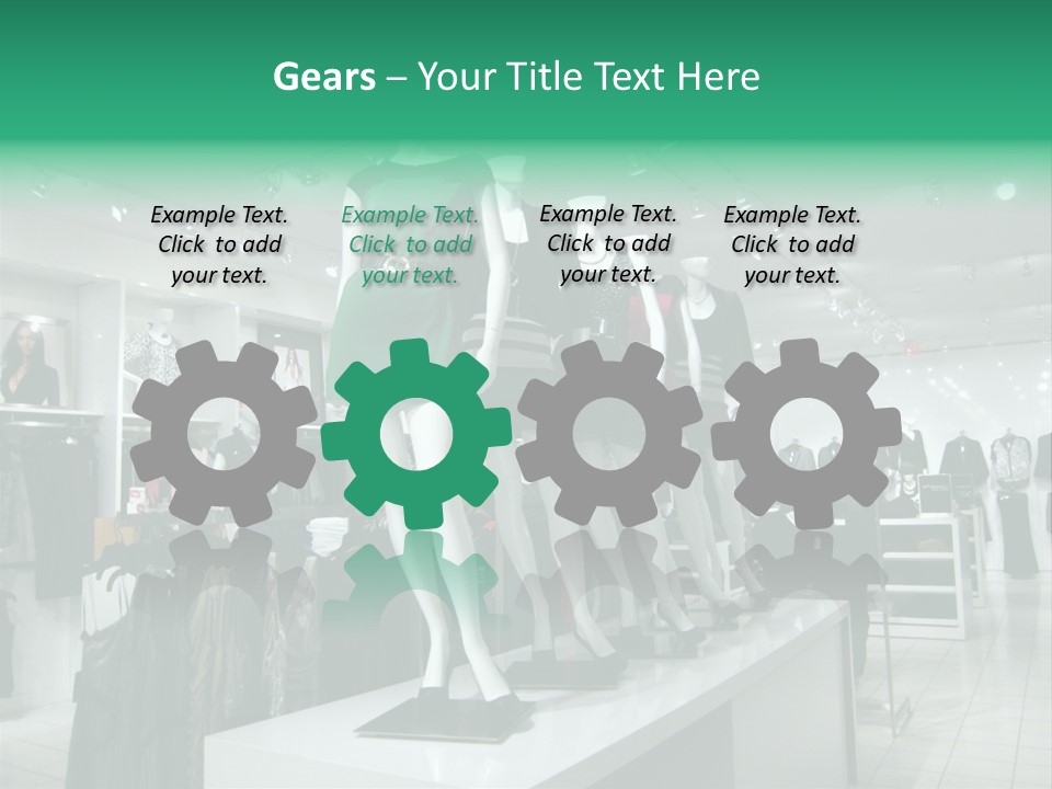 Economy Mannequin Fashion PowerPoint Template