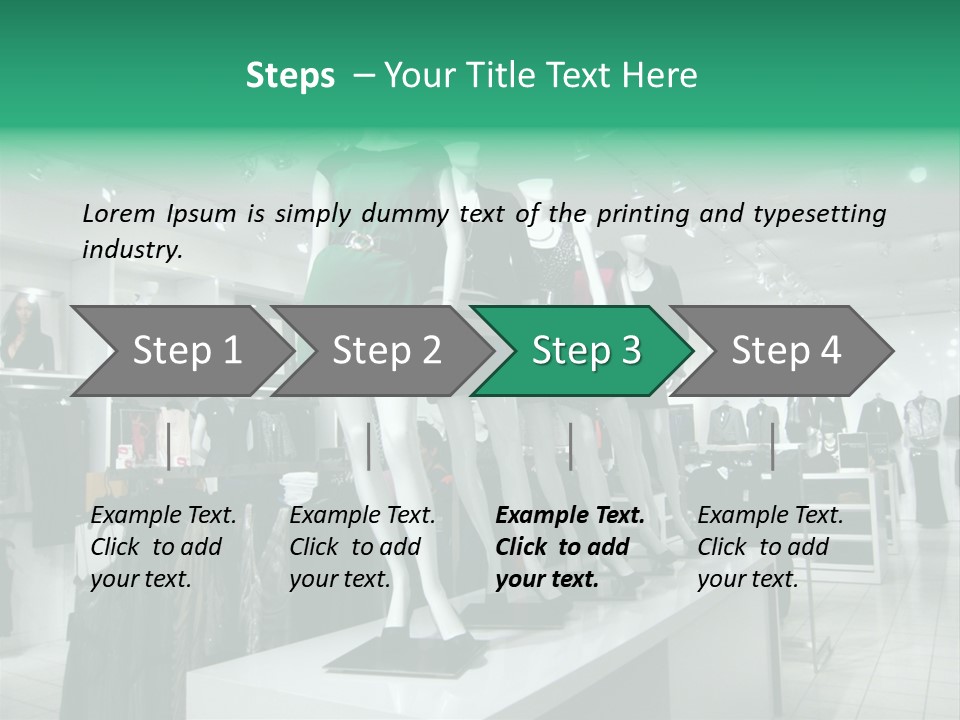 Economy Mannequin Fashion PowerPoint Template