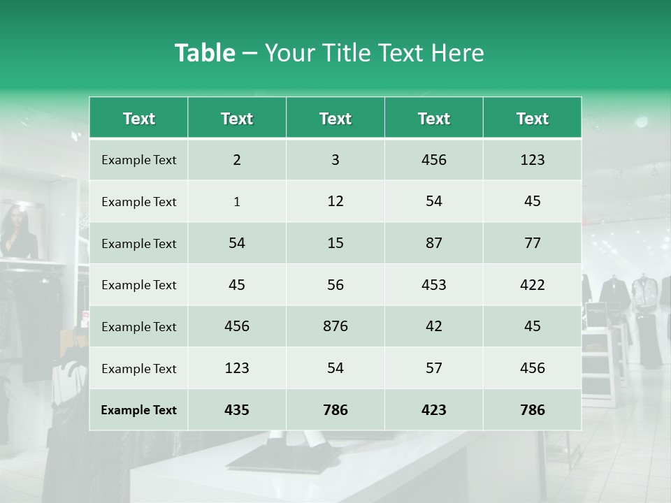 Economy Mannequin Fashion PowerPoint Template