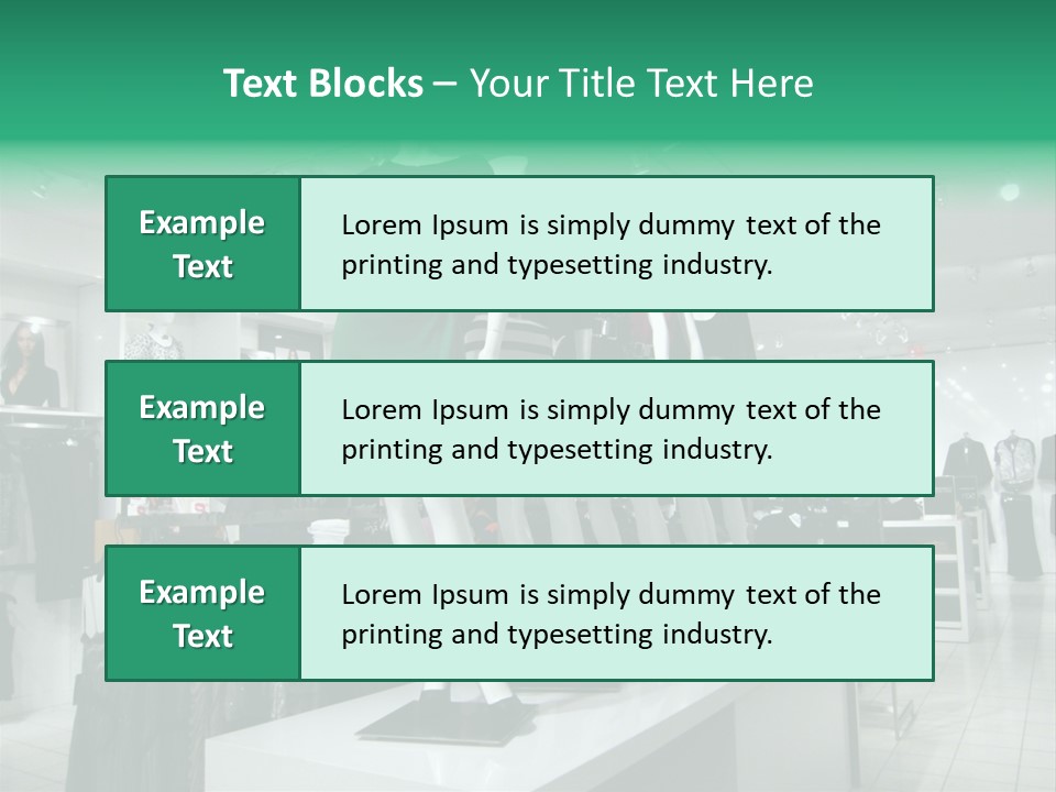 Economy Mannequin Fashion PowerPoint Template