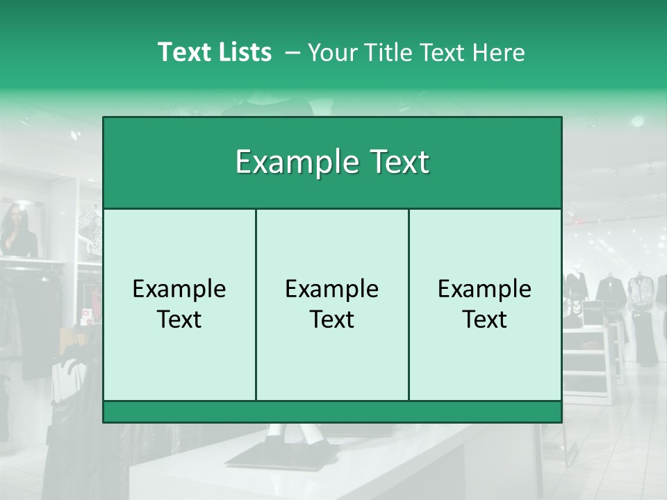 Economy Mannequin Fashion PowerPoint Template