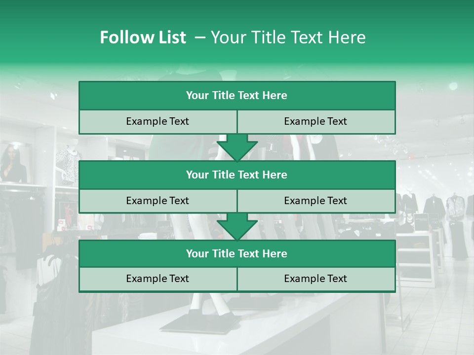 Economy Mannequin Fashion PowerPoint Template
