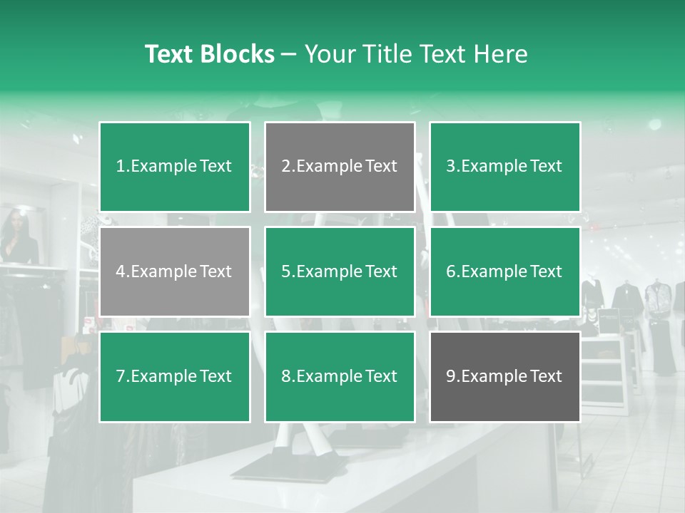 Economy Mannequin Fashion PowerPoint Template