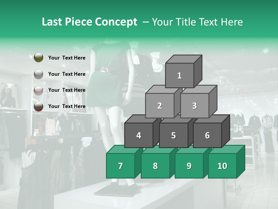 Economy Mannequin Fashion PowerPoint Template