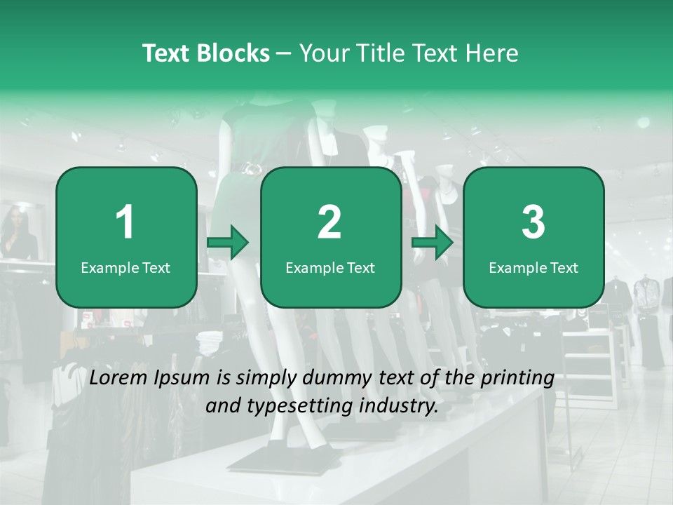 Economy Mannequin Fashion PowerPoint Template