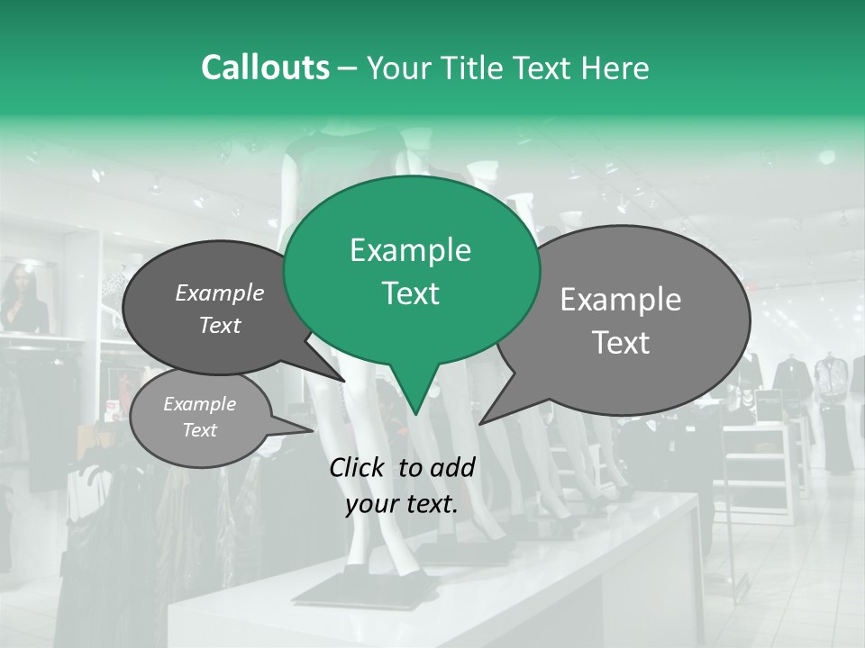 Economy Mannequin Fashion PowerPoint Template