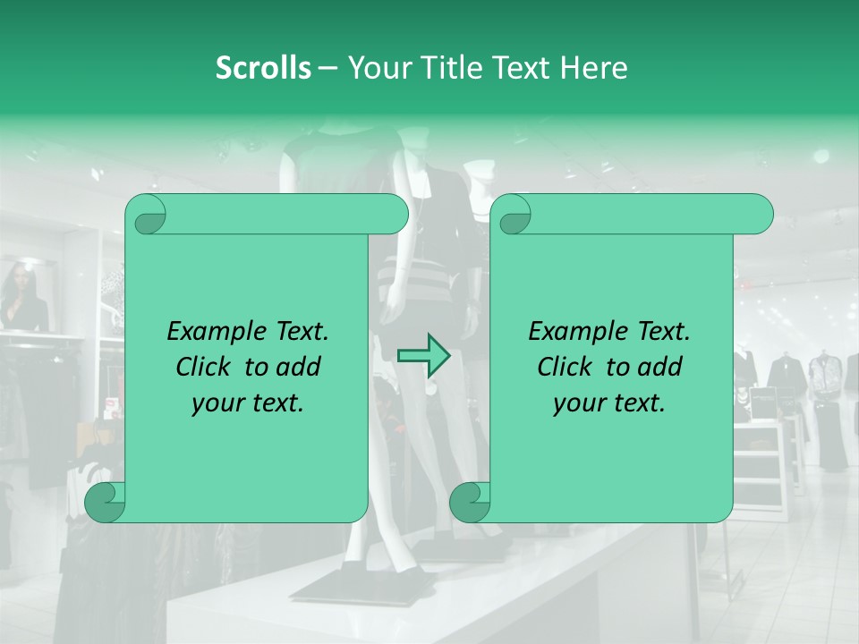 Economy Mannequin Fashion PowerPoint Template