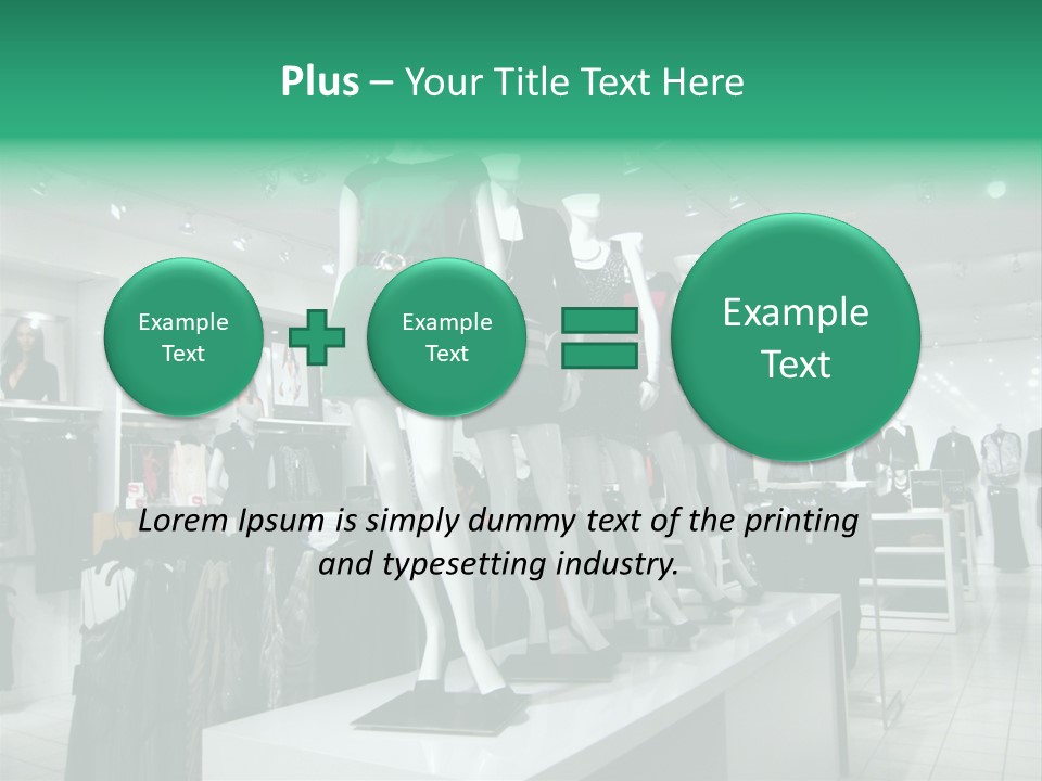 Economy Mannequin Fashion PowerPoint Template