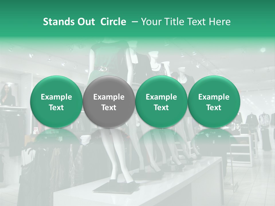 Economy Mannequin Fashion PowerPoint Template