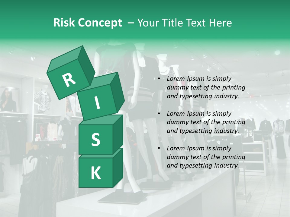 Economy Mannequin Fashion PowerPoint Template