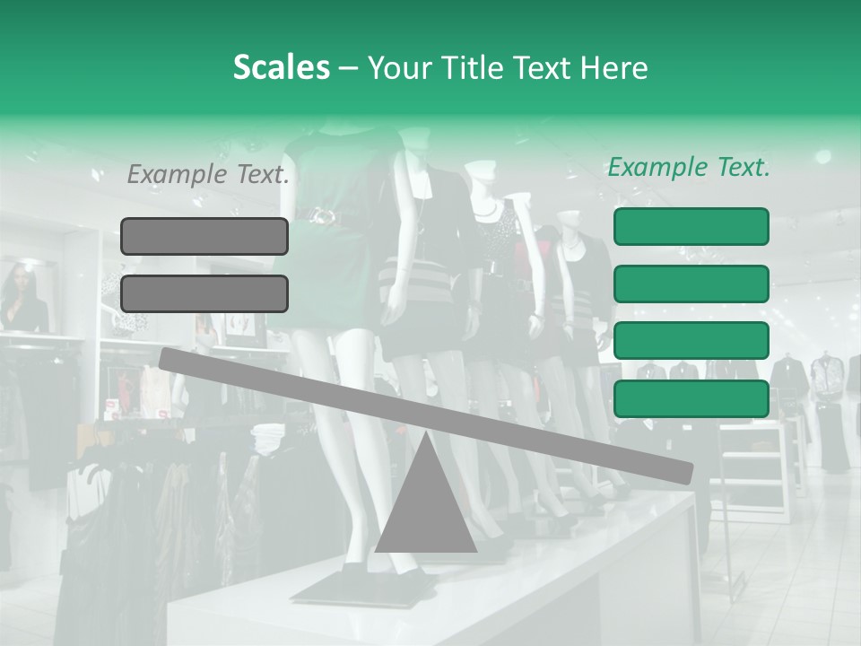 Economy Mannequin Fashion PowerPoint Template