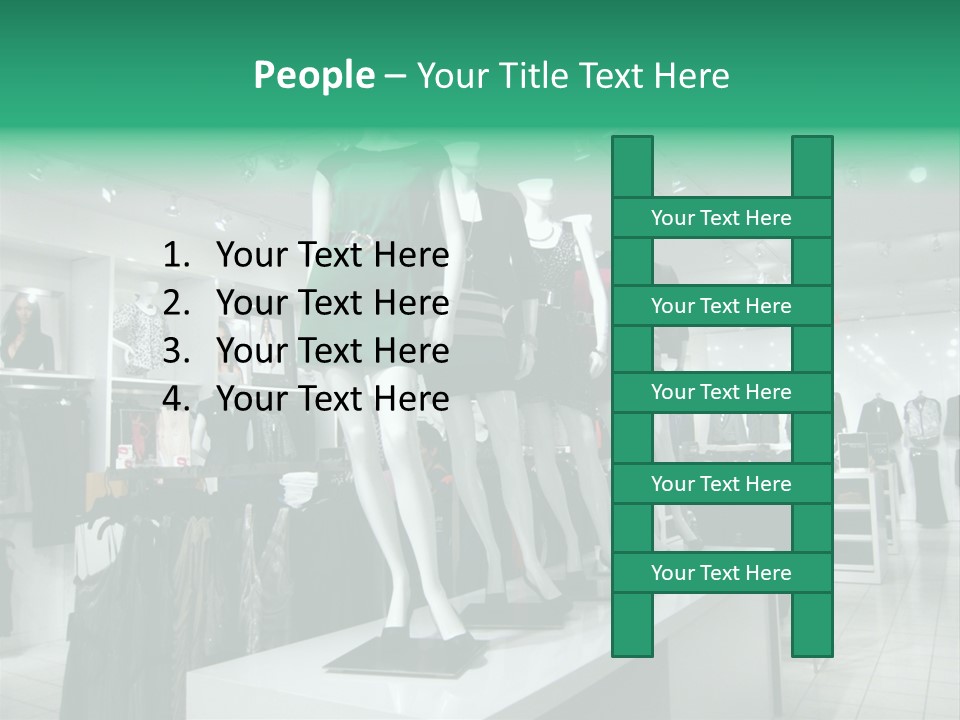 Economy Mannequin Fashion PowerPoint Template