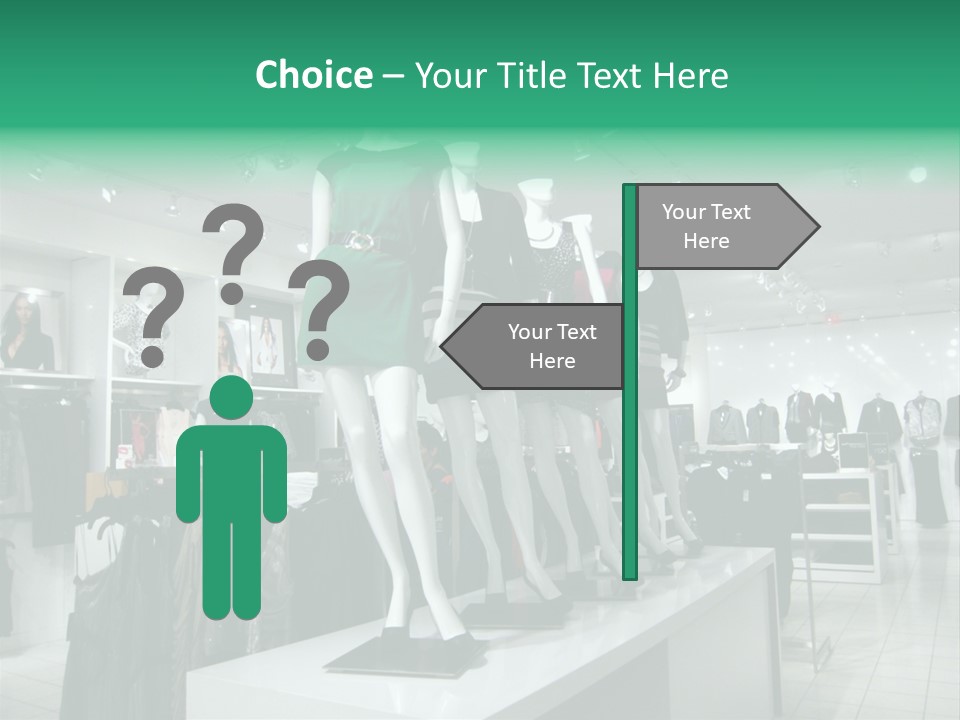 Economy Mannequin Fashion PowerPoint Template