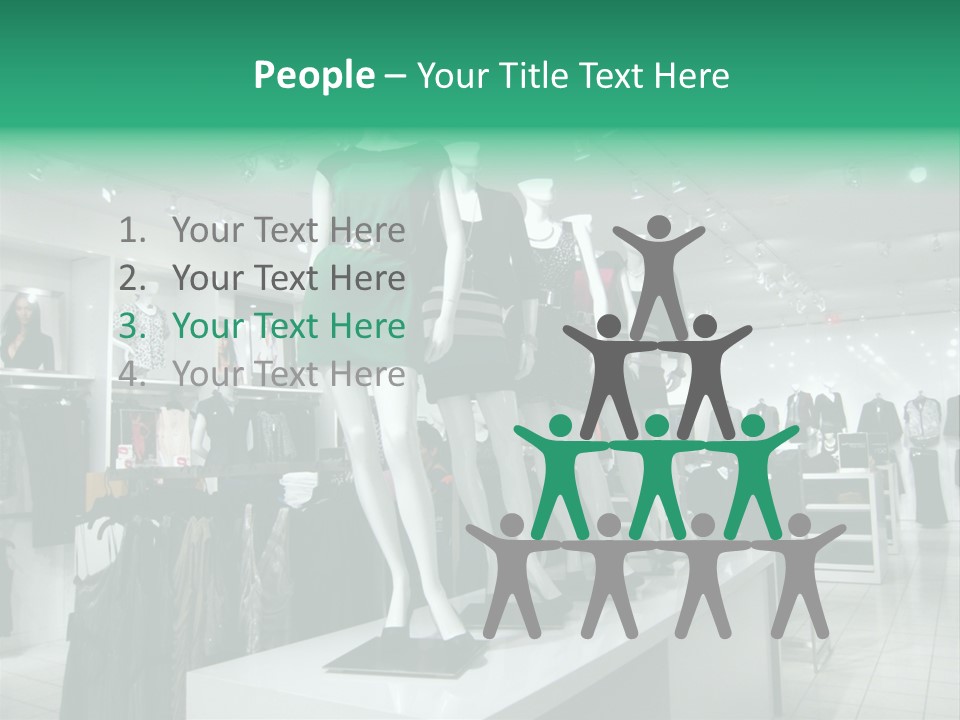 Economy Mannequin Fashion PowerPoint Template