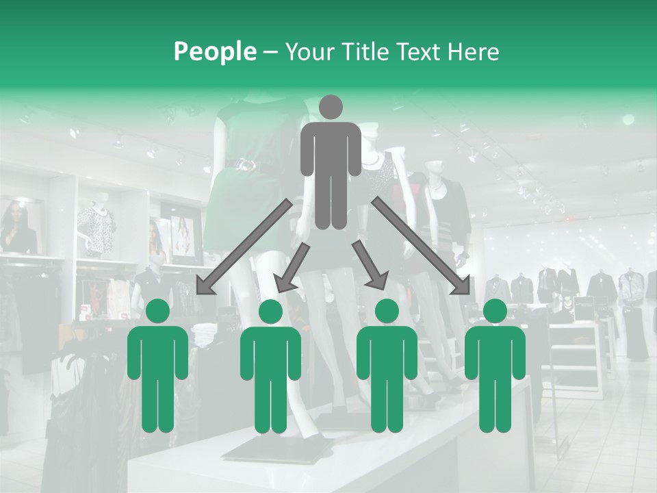 Economy Mannequin Fashion PowerPoint Template