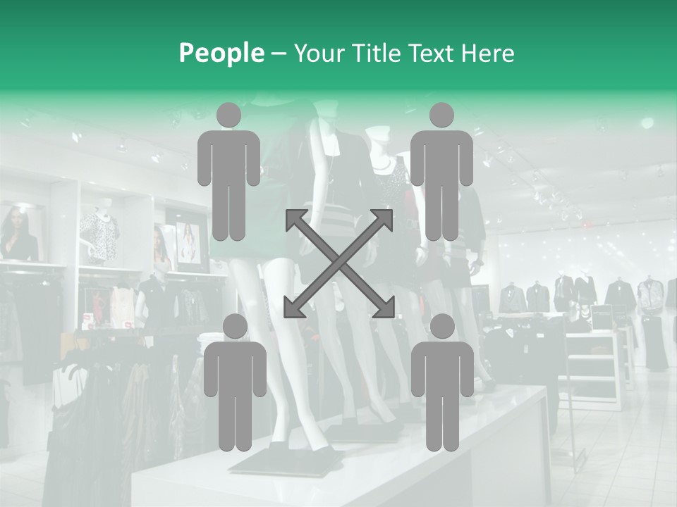 Economy Mannequin Fashion PowerPoint Template