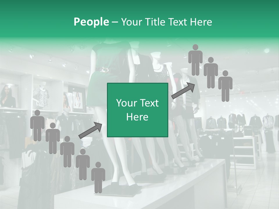 Economy Mannequin Fashion PowerPoint Template