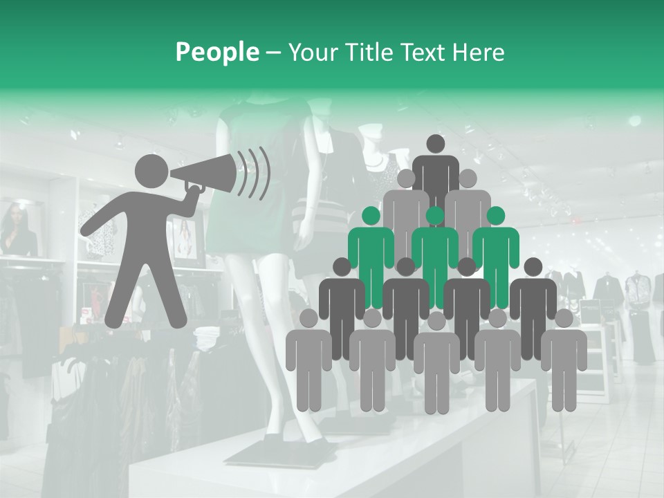 Economy Mannequin Fashion PowerPoint Template