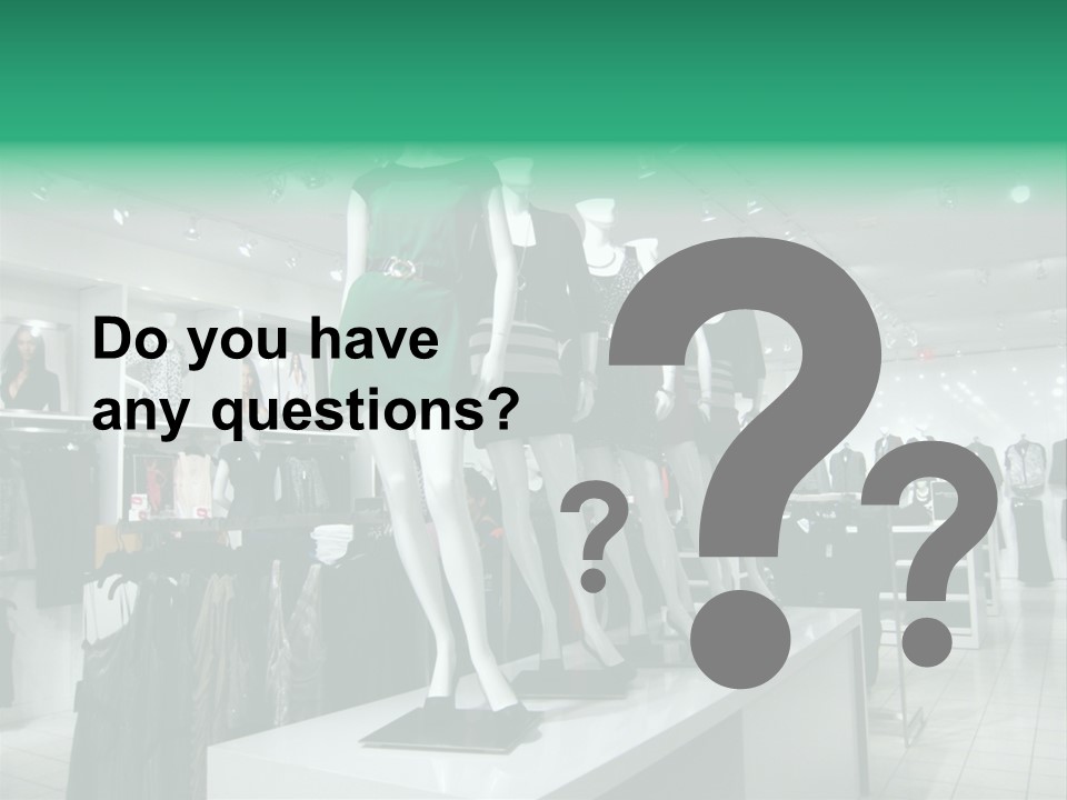 Economy Mannequin Fashion PowerPoint Template