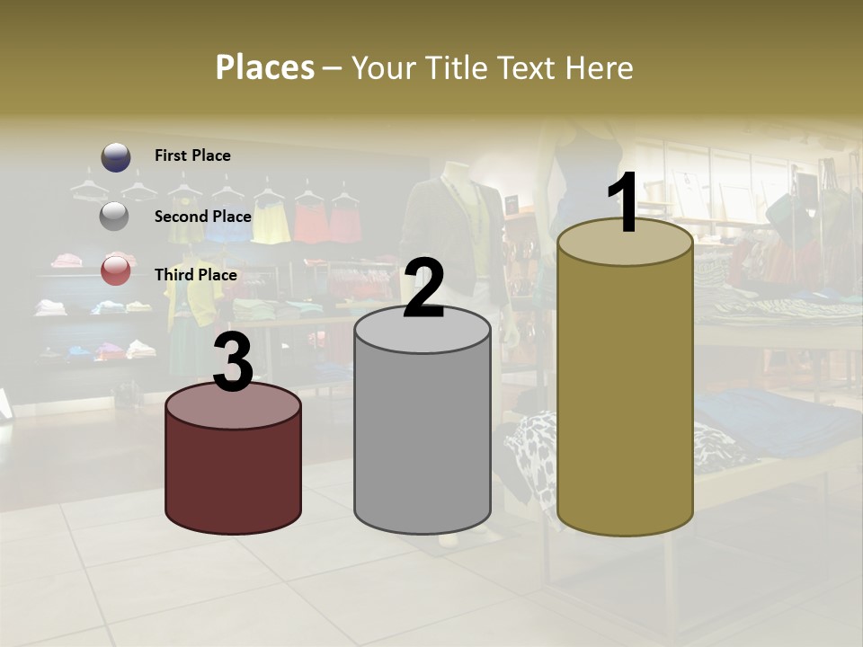 Tops Dresses Shopping PowerPoint Template