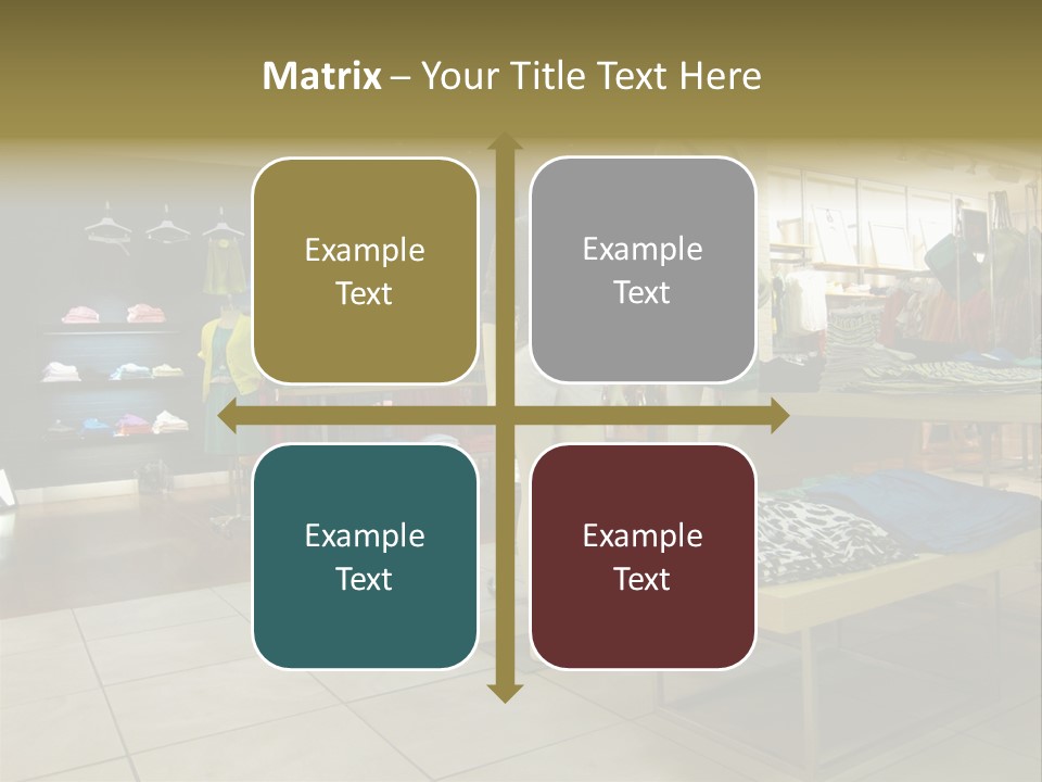 Tops Dresses Shopping PowerPoint Template