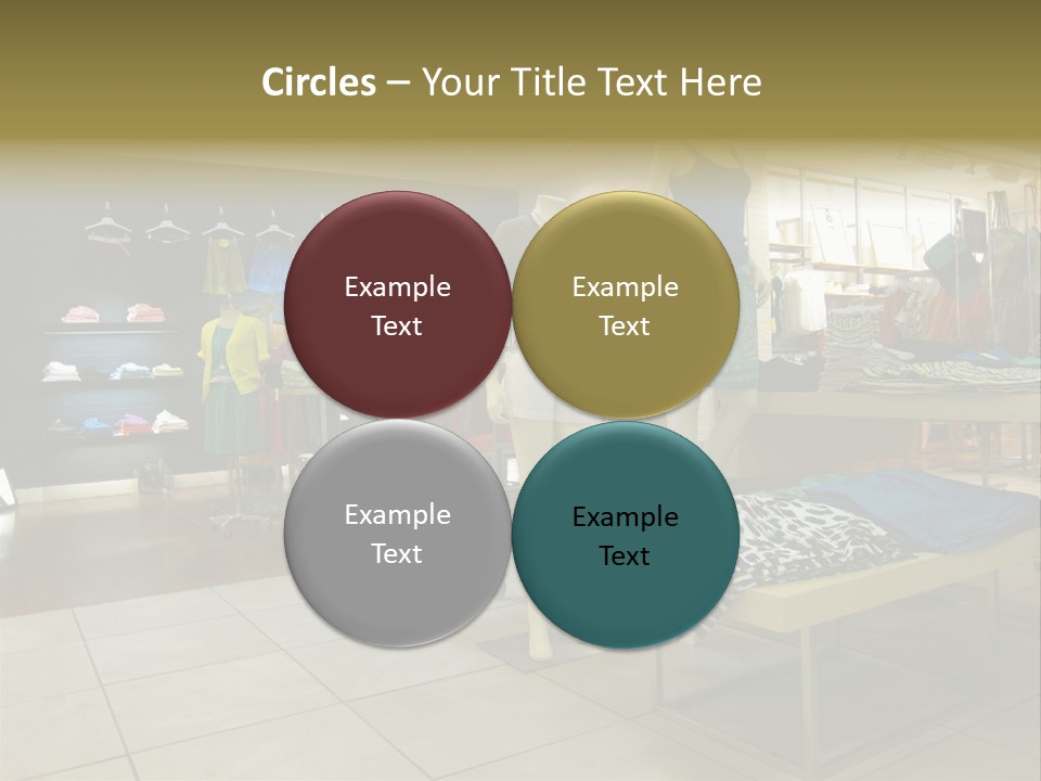 Tops Dresses Shopping PowerPoint Template