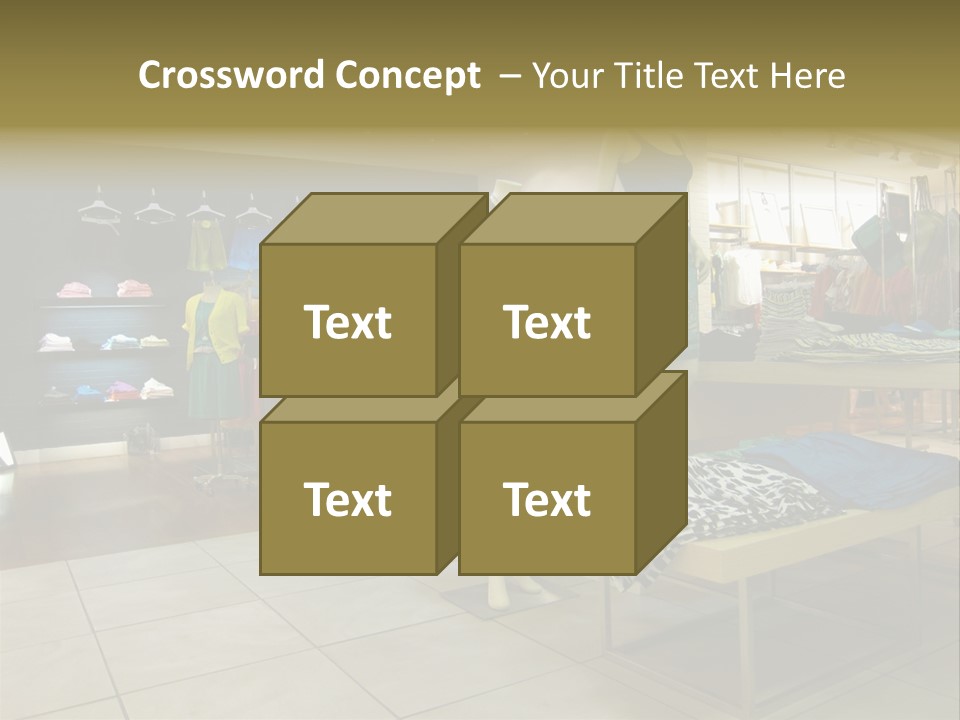 Tops Dresses Shopping PowerPoint Template