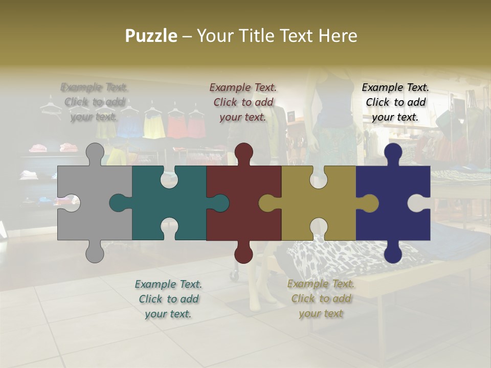 Tops Dresses Shopping PowerPoint Template