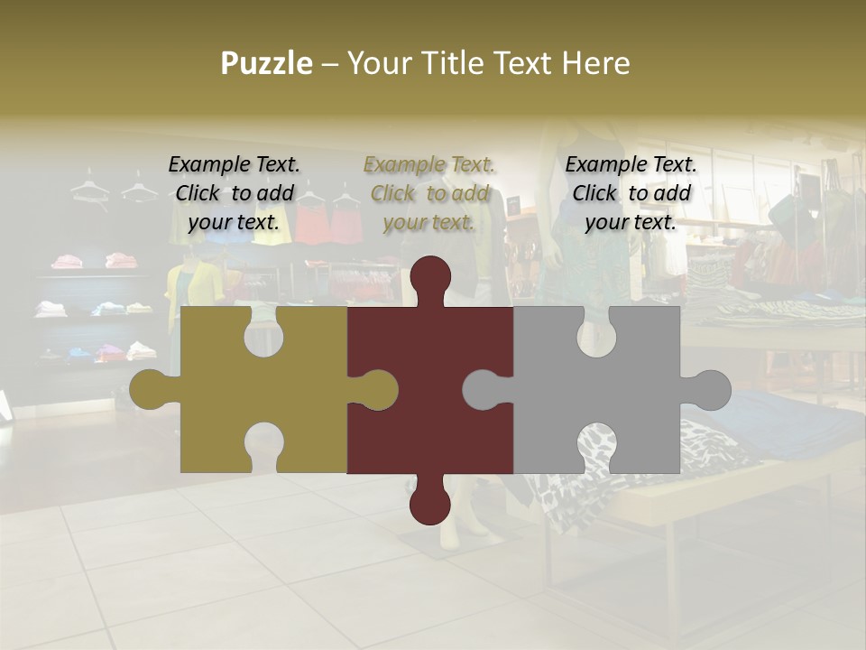 Tops Dresses Shopping PowerPoint Template