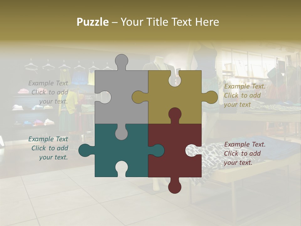 Tops Dresses Shopping PowerPoint Template