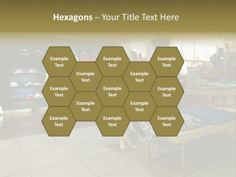 Tops Dresses Shopping PowerPoint Template