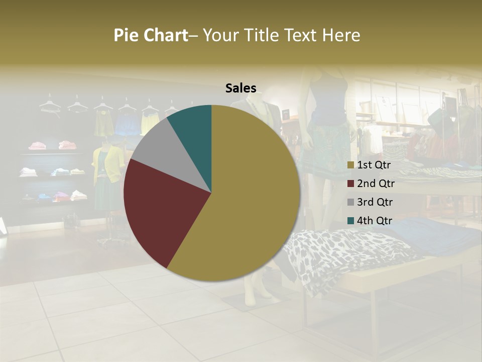 Tops Dresses Shopping PowerPoint Template